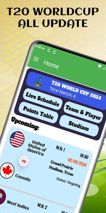 T20 WORLDCUP 24 LIVE SCHEDULE - 1.9 - (Android)