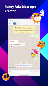 iWhats: Fake Chat Message