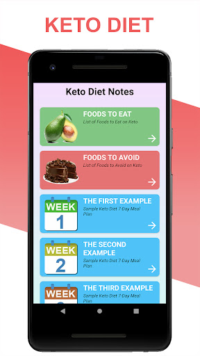 Android application Keto Diet: Keto Food List screenshort