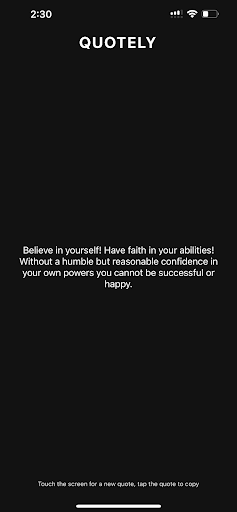 Quotely - Random Quotes Screen 3