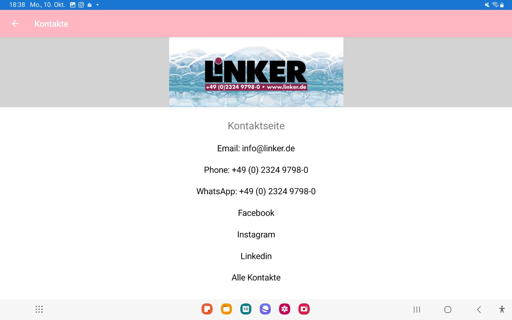 Android application Linker Chemie Mobil screenshort