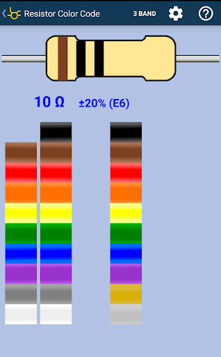 Android application Resistor Color Code screenshort
