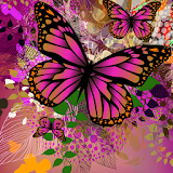 abstract butterflies wallpaper icon