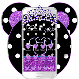 Micky Purple Bow Theme icon