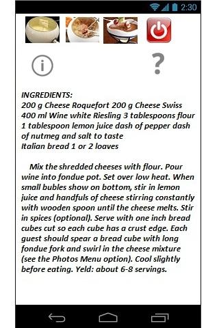 Fun Fondue Screen 2