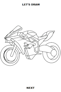 Screenshot 4 Draw Motorcycles: Sport android