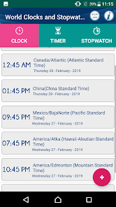Screenshot 3 World Clocks with Timer & Stop android
