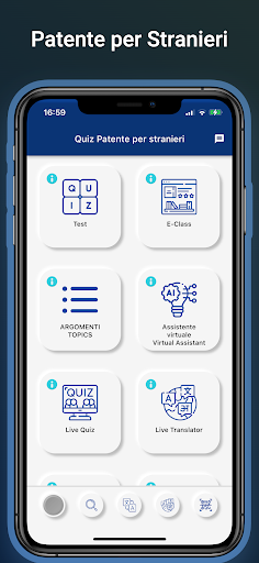 Android application Quiz Patente per Stranieri screenshort