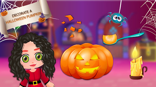 Android application Halloween Fun Girl Makeup Game screenshort