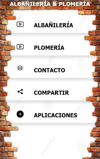 Android application Albañilería & Plomería screenshort