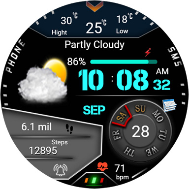 Weather Watchface Watch7/ultra screenshot 15