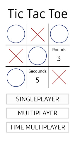 Android application Tic Tac Toe screenshort