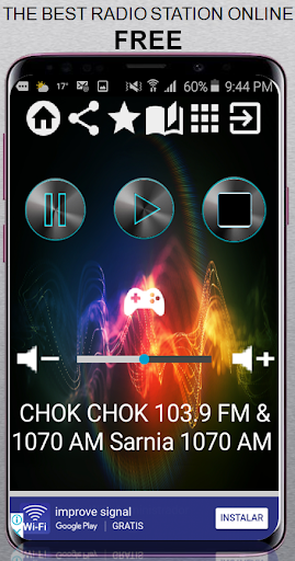 Android application CHOK 103.9 FM & 1070 AM S screenshort