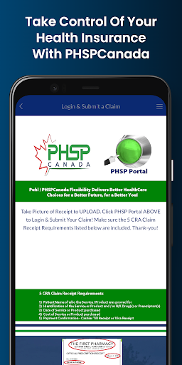 PHSPCanada Employee Benefits Screen 2