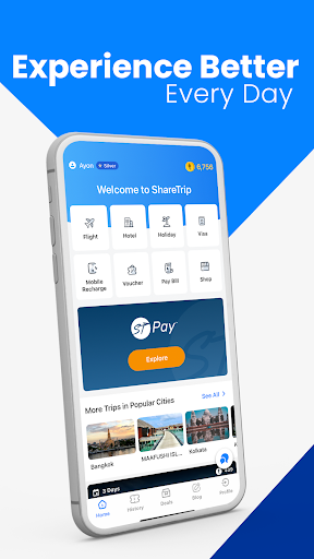 Android application ShareTrip: Book Flight & Hotel screenshort