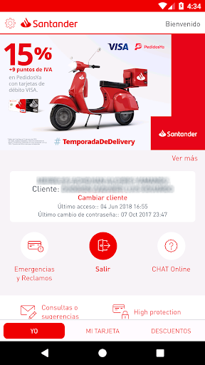 Mi Tarjeta Santander Screen 2