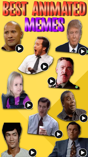 Android application WASticker Funny Memes screenshort