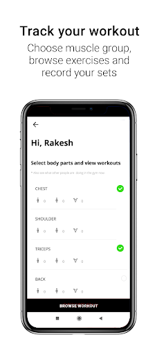 Android application RBW Fitness Studio screenshort
