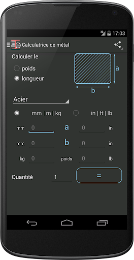 Aperçu de l'application