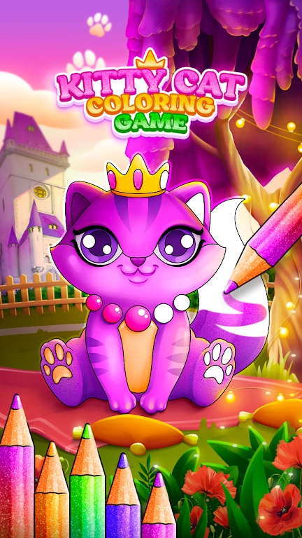 Glitter Kitty Cats Coloring MOD APK 02