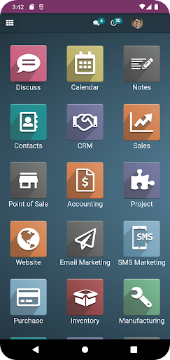 Android application ERPViet screenshort