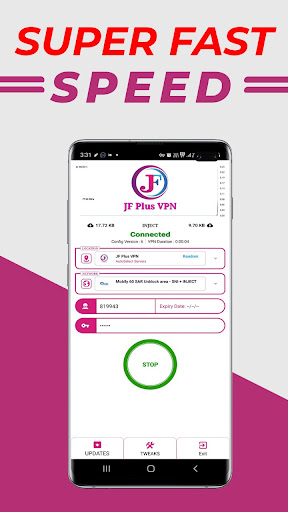 JF Plus VPN Screen 2