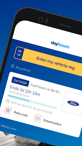 Dayinsure - Temp Car Insurance Screen 2