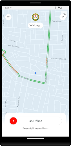 Tap n Go Driver Screen 2