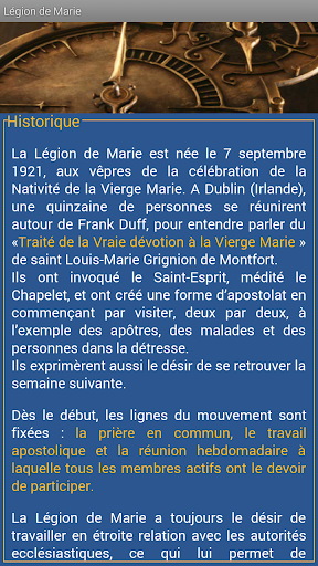 Le Manuel de Légion de Marie Screen 2