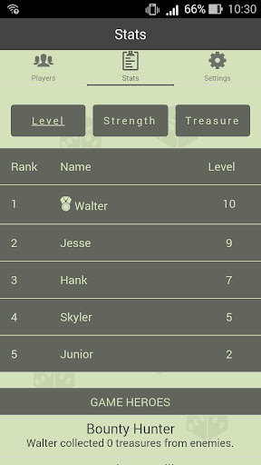 Level Counter for Munchkin Screen 2