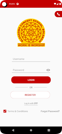 Android application Blossoms Balangir screenshort