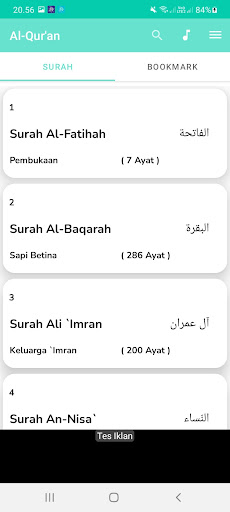 Android application AlQuran 30 Juz Tanpa Internet screenshort