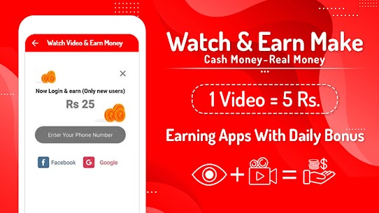 Win : Watch Video & Earn Money, Daily Cash offer 5