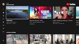 screenshot of YouTube for Android TV