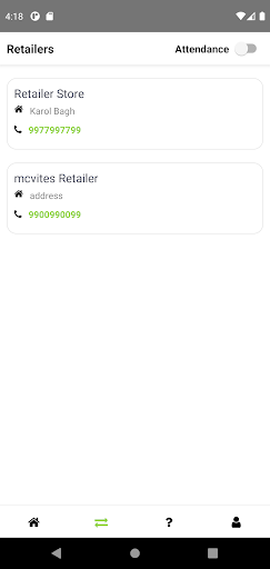 Android application Udyam Sales Team screenshort