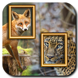 Wild Animal Photo Frame Dual icon