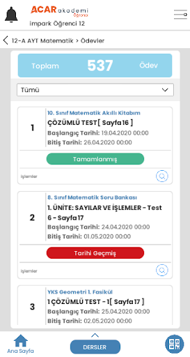 Acar Akademi Öğrenci