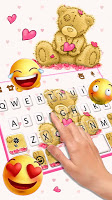 screenshot of Lovely Ragged Bear Keyboard Th