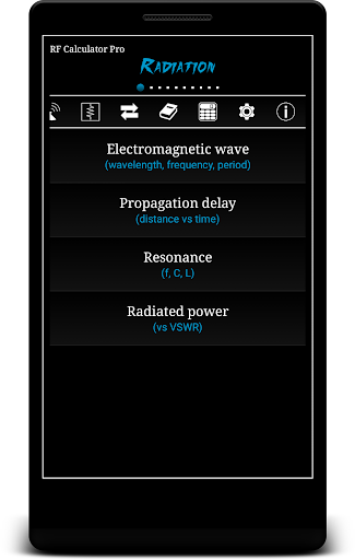 Screenshot of RF Calculator Pro