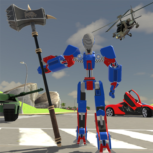 Stunt Car-Robot Transform Game logo