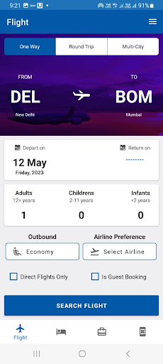 Android application TRAVELS AND VACATIONS screenshort