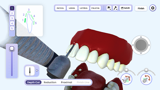 Dentist Simulation Screen 2
