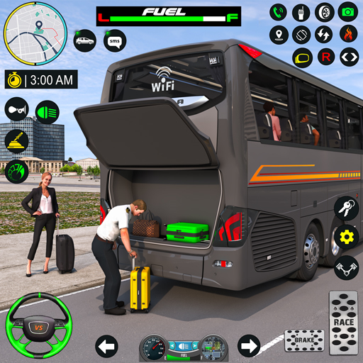 simulator bus bus pelatih kota