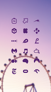 Purple Minimal Icon Pack v6.4 Mod APK Sap