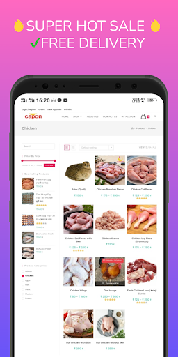 Capon Meat Delivery Screen 2
