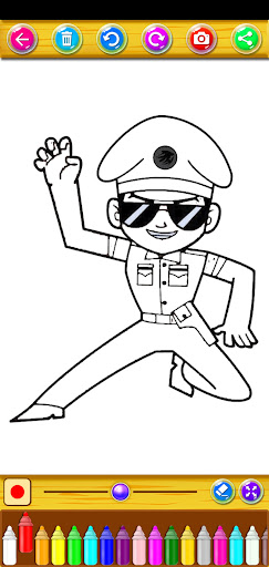 Little Singham coloring book Screen 3