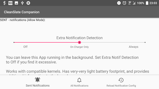 CleanSlate Kernel Companion Screen 2