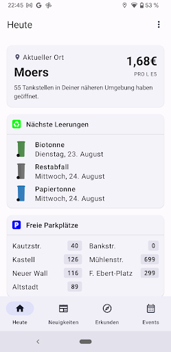 Android application Mein Moers screenshort