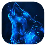 Starry wolf live wallpaper icon