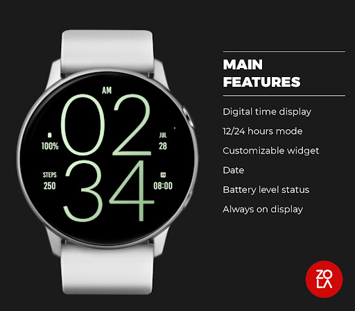 Soft Green Light Watch Face Screen 2